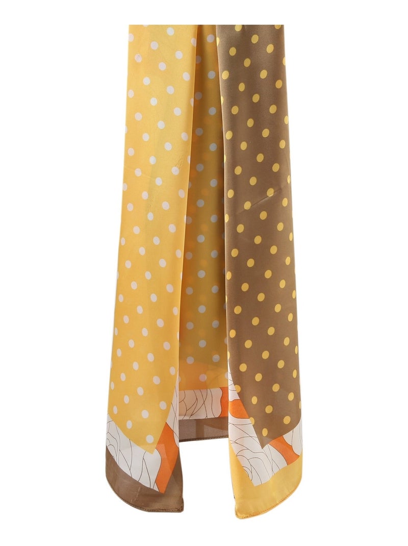 Gran Pañuelo de seda Fewpoint Zoé Amarillo - Kiabi