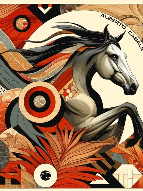 Gran Pañuelo de seda Fire Horse Zoé - Kiabi Gran Pañuelo de seda Fire Horse Zoé - Kiabi