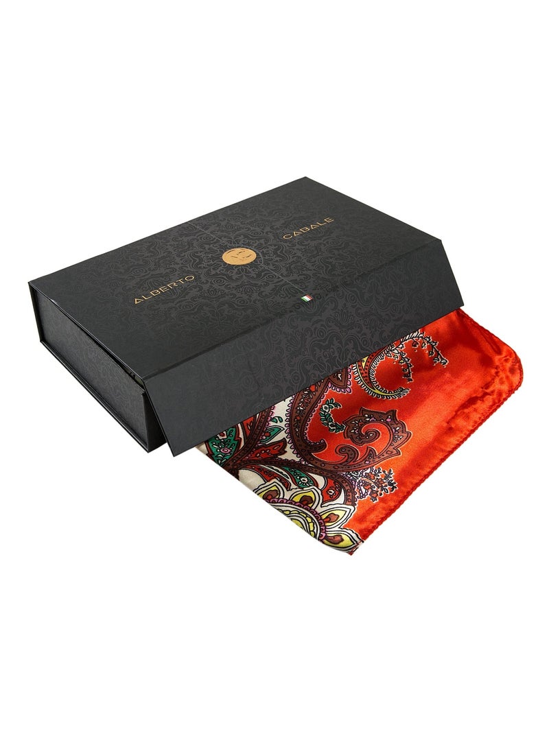 Gran Pañuelo de Seda Naranja Rojo Zoé Naranja - Kiabi
