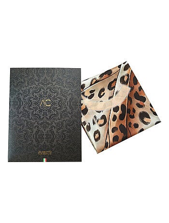 Gran Pañuelo de seda original Leopardo Zoé