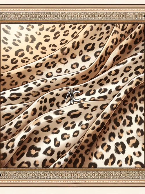 Gran Pañuelo de seda original Leopardo Zoé - Kiabi Gran Pañuelo de seda original Leopardo Zoé - Kiabi