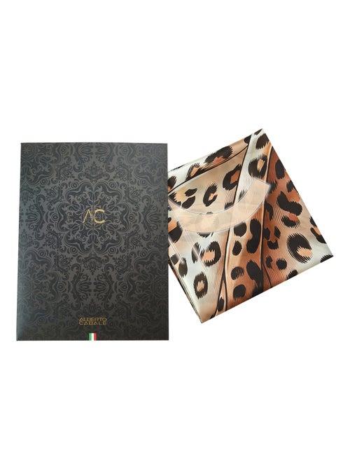 Gran Pañuelo de seda original Leopardo Zoé - Kiabi Gran Pañuelo de seda original Leopardo Zoé - Kiabi