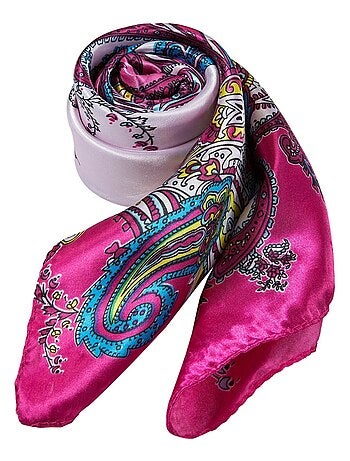 Gran Pañuelo de Seda Pink Zoé