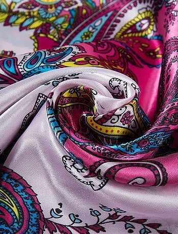Gran Pañuelo de Seda Pink Zoé