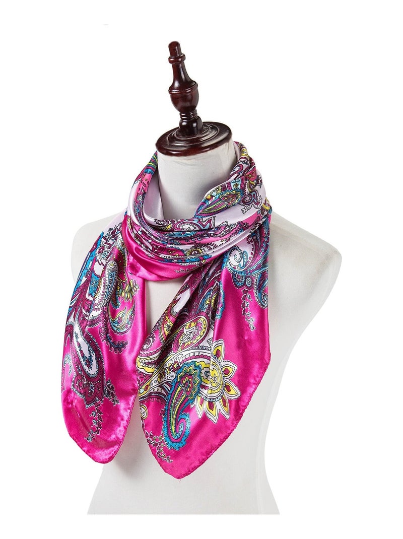 Gran Pañuelo de Seda Pink Zoé Rosa - Kiabi