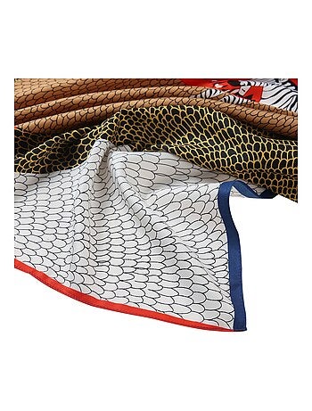 Gran Pañuelo de Seda Snake Zoé