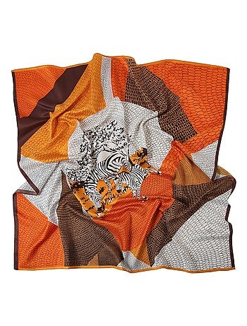 Gran Pañuelo de Seda Snake Zoé