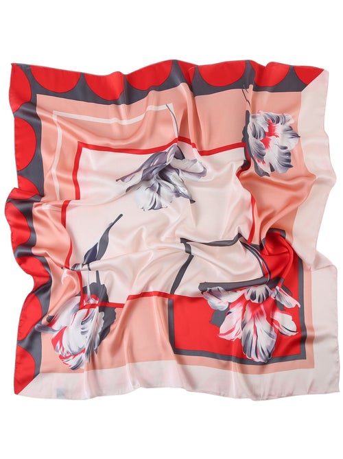 Gran Pañuelo de Seda Springflower Zoé - Kiabi Gran Pañuelo de Seda Springflower Zoé - Kiabi