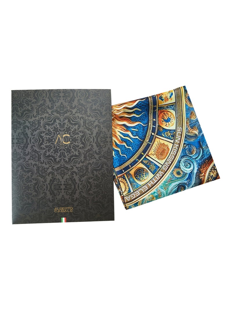 Gran Pañuelo de seda Sunkissing Zoé Azul - Kiabi