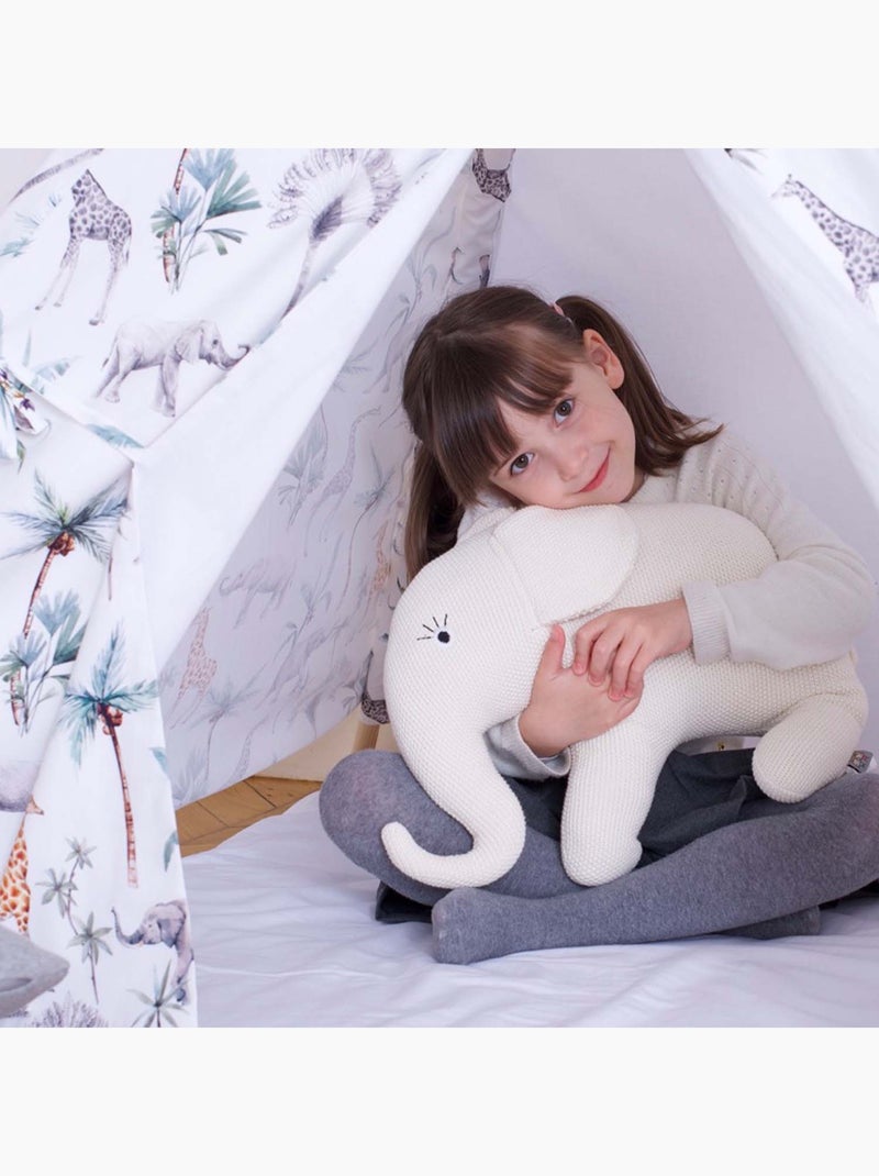 Gran peluche elefante de algodón | SEVIRA KIDS Crudo - Kiabi