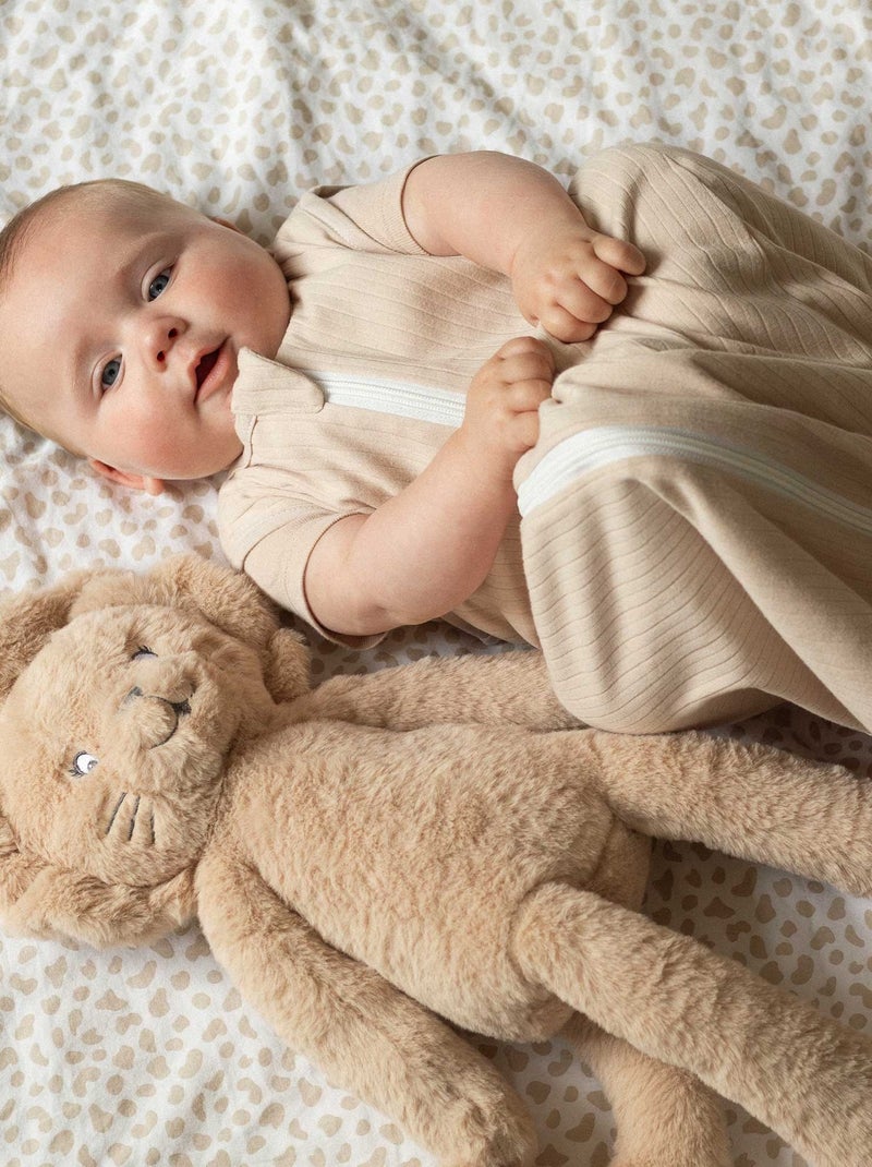 Gran peluche león para bebé Beige - Kiabi