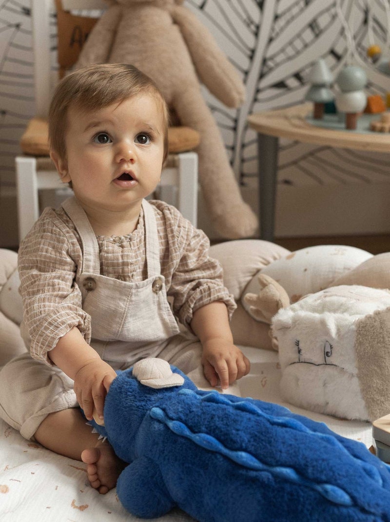 Gran peluche para bebé - cocodrilo Azul - Kiabi
