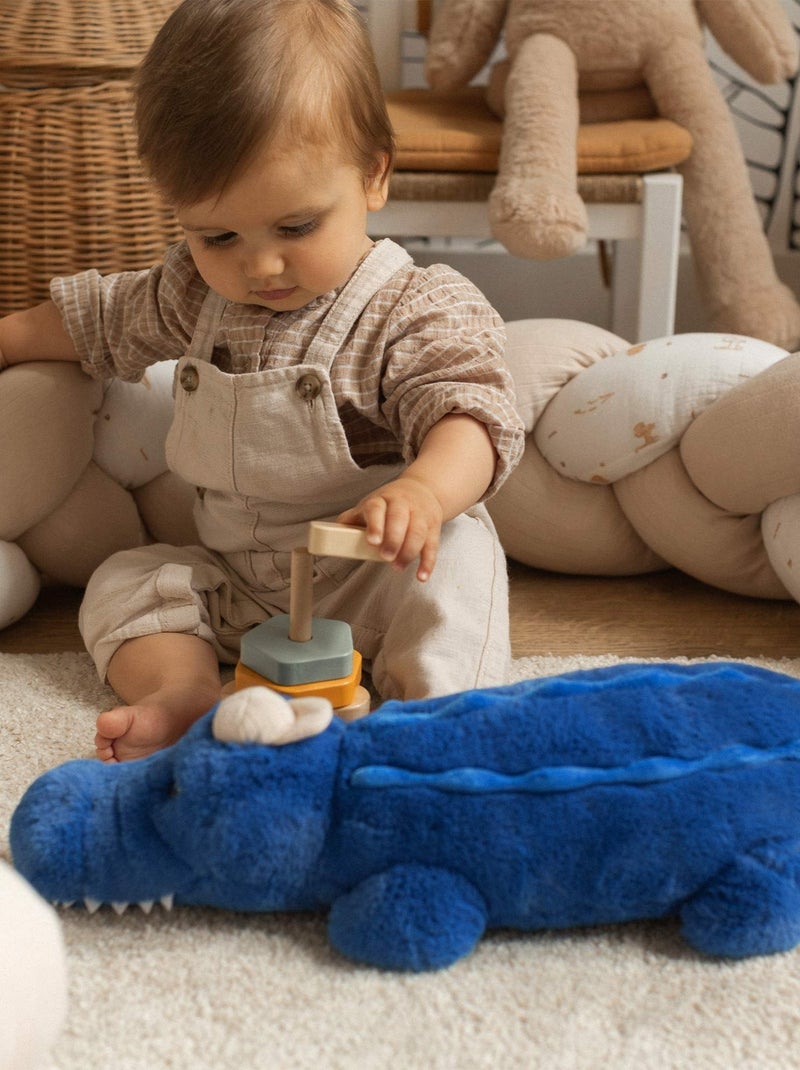 Gran peluche para bebé - cocodrilo Azul - Kiabi