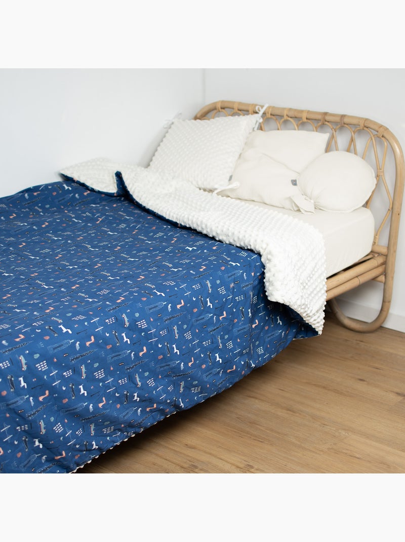 Gran plaid de minky, new york | SEVIRA KIDS Azul - Kiabi