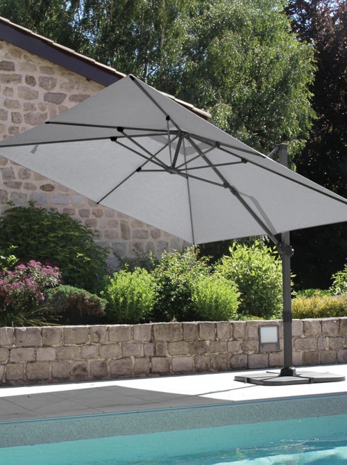 Gran sombrilla rectangular con rotación de 360° - Kiabi