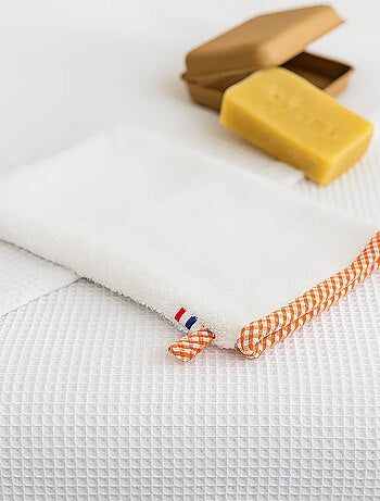 Guante de baño de algodón orgánico