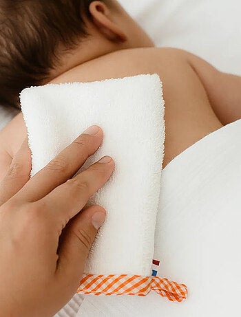 Guante de baño de algodón orgánico