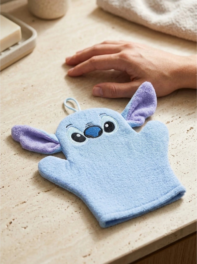 Guante de baño exfoliante 20 cm stitch disney Azul - Kiabi