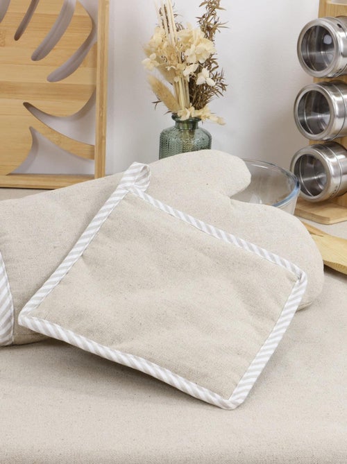 Guante de cocina y manopla 100% lino LINELLE - Kiabi