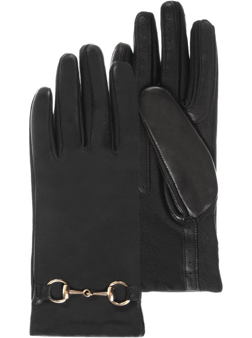 Guantes almohadillas táctiles de cuero de oveja - forradas de poliéster mujer isotoner - Kiabi Guantes almohadillas táctiles de cuero de oveja - forradas de poliéster mujer isotoner - Kiabi