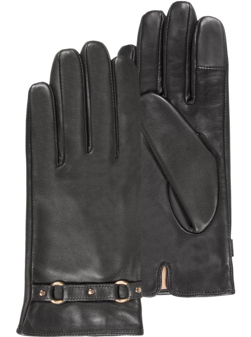 Guantes almohadillas táctiles de piel de cordero plena flor - forrado mujer isotoner - Kiabi Guantes almohadillas táctiles de piel de cordero plena flor - forrado mujer isotoner - Kiabi