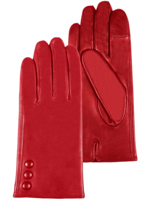 Guantes almohadillas táctiles de piel de cordero plena flor - forrado mujer isotoner - Kiabi Guantes almohadillas táctiles de piel de cordero plena flor - forrado mujer isotoner - Kiabi