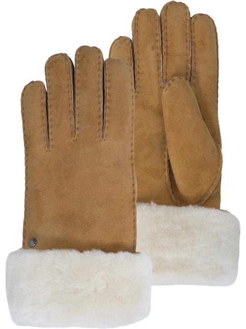 Guantes cálido y suave, de cuero de oveja con interior de imitación de mujer isotoner - Kiabi Guantes cálido y suave, de cuero de oveja con interior de imitación de mujer isotoner - Kiabi