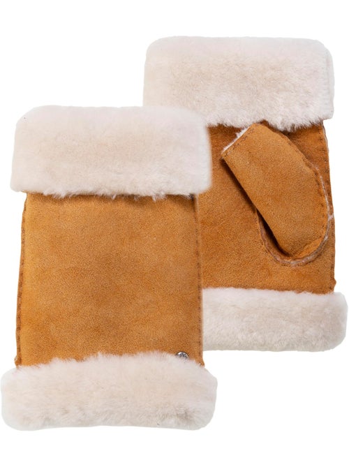 Guantes cálido y suave, de cuero de oveja con interior de imitación de mujer isotoner - Kiabi Guantes cálido y suave, de cuero de oveja con interior de imitación de mujer isotoner - Kiabi