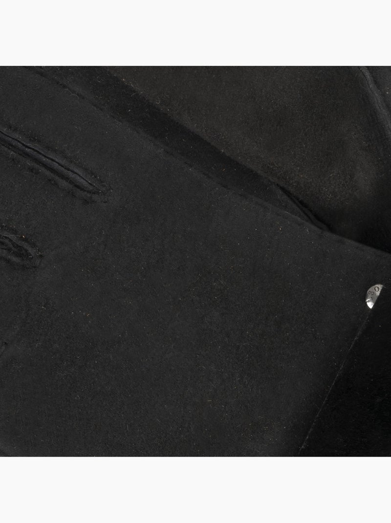 Guantes cálido y suave, de cuero de oveja con interior de imitación de mujer isotoner Negro - Kiabi