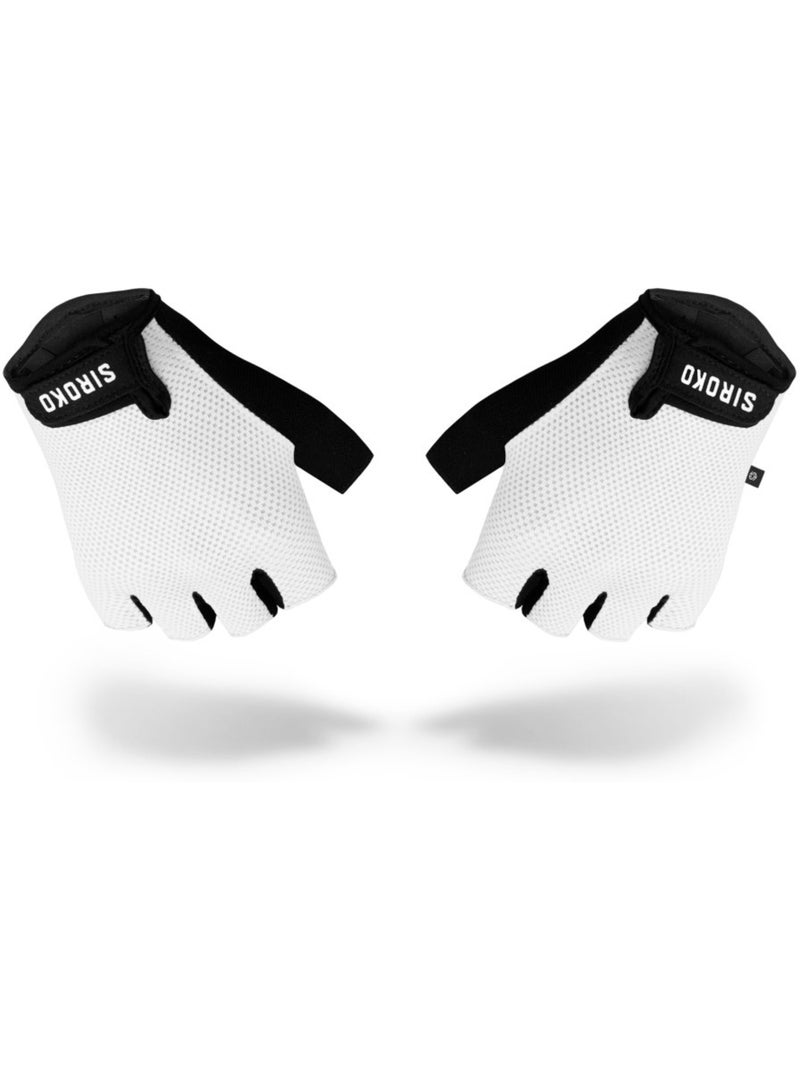 Guantes ciclismo ciclismo hombre y mujer aero Blanco - Kiabi