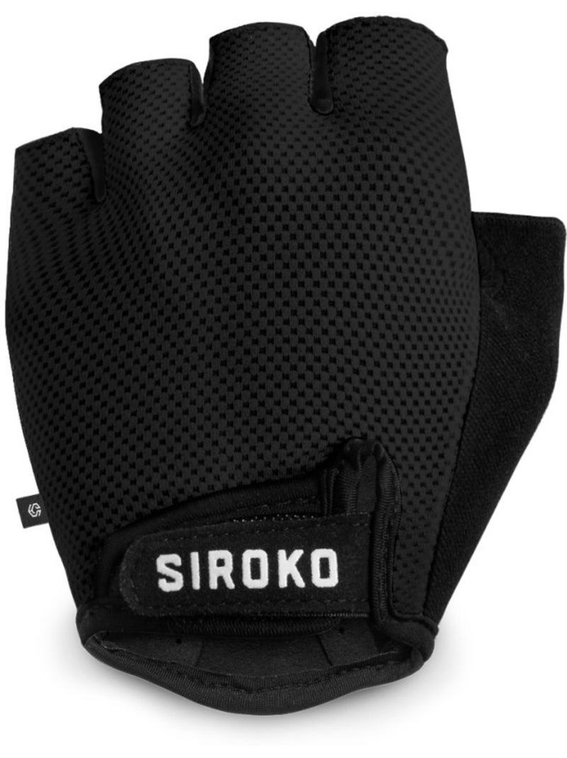 Guantes ciclismo ciclismo hombre y mujer aero Negro - Kiabi