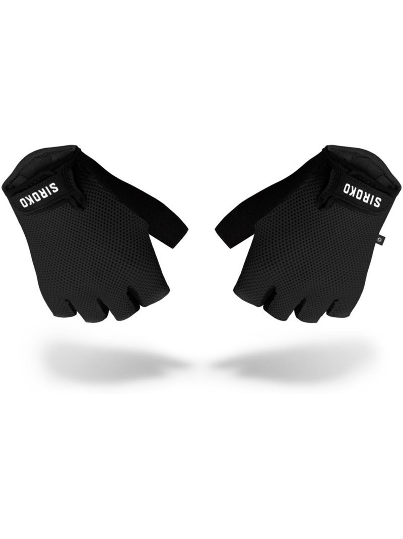 Guantes ciclismo ciclismo hombre y mujer aero Negro - Kiabi