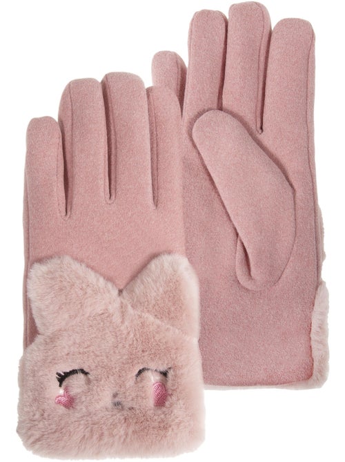 Guantes con forro de imitación de piel niña Isotoner - Kiabi Guantes con forro de imitación de piel niña Isotoner - Kiabi