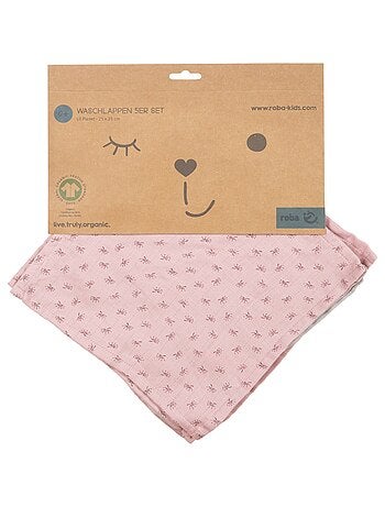 Guantes de baño en algodón orgánico Oeko-Tex - Juego de 5 - ROBA 'Lil Planet'