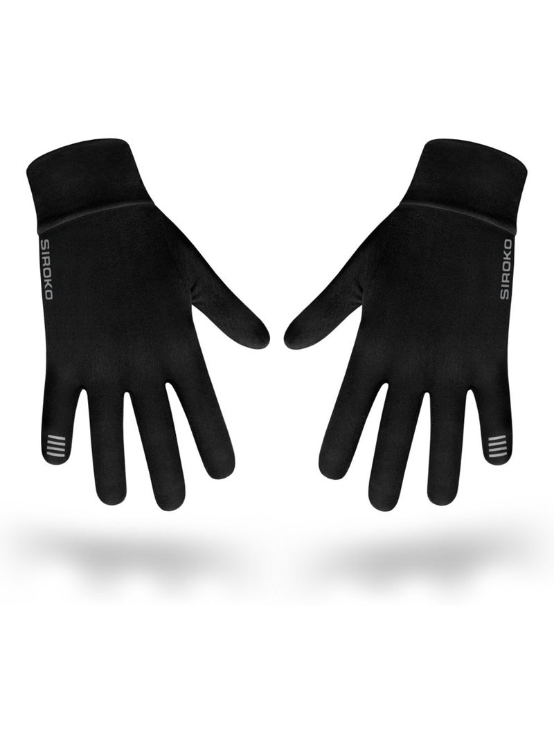 Guantes de ciclismo ciclismo hombre y mujer nuremberg Negro - Kiabi