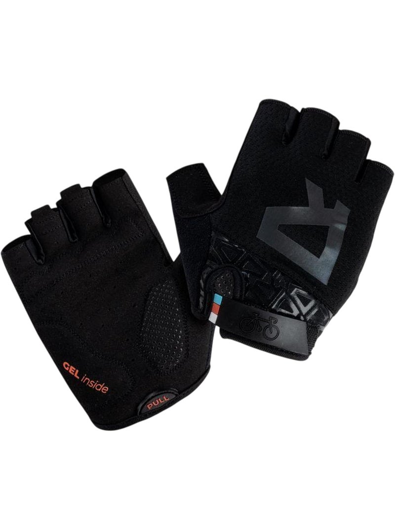 Guantes de ciclismo hilder para hombre - radvik Negro - Kiabi