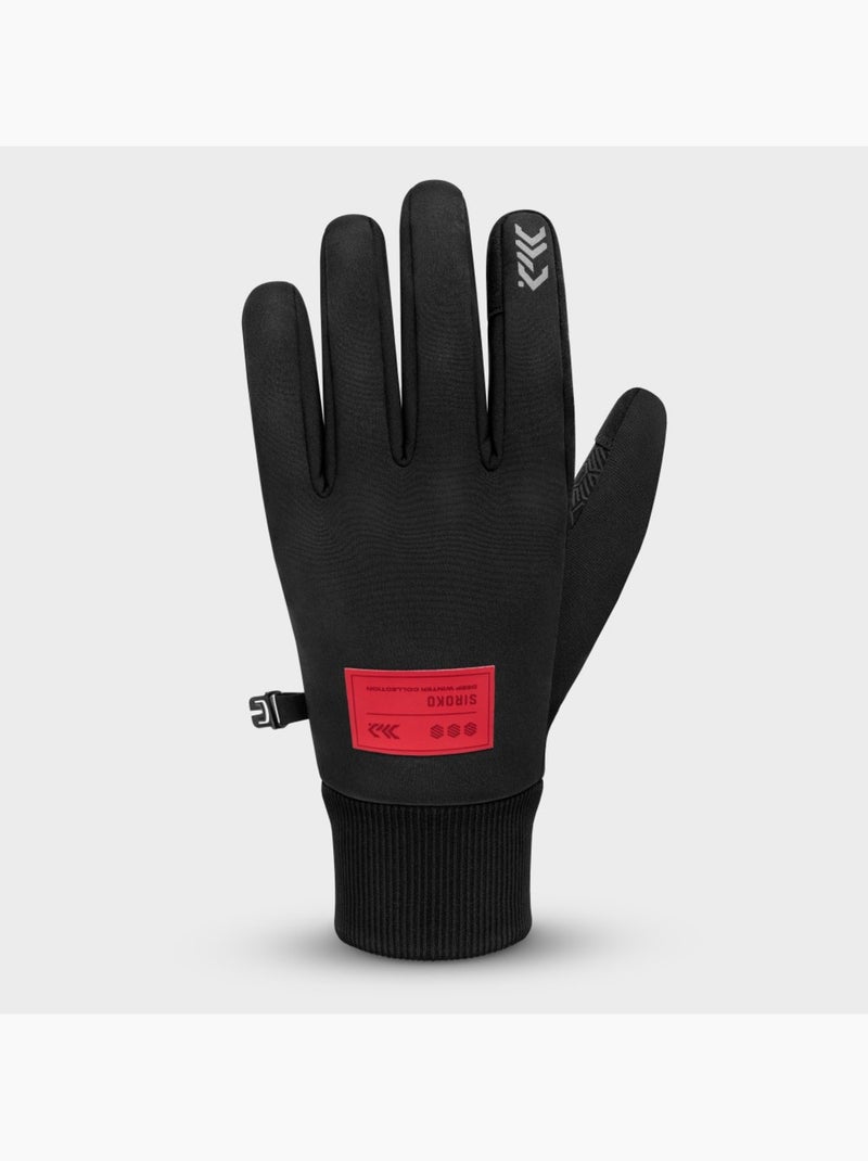Guantes de ciclismo para invierno ciclismo hombre y mujer dw barrow Negro - Kiabi
