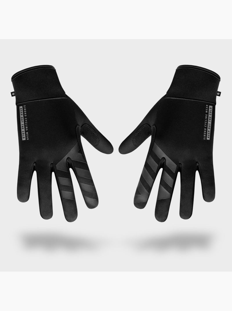 Guantes de ciclismo para invierno ciclismo hombre y mujer vestkapp Negro - Kiabi