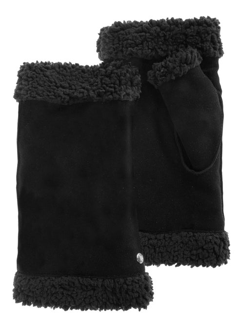 Guantes de cuero de cabra ante, con forro de imitación de piel mujer Isotoner - Kiabi