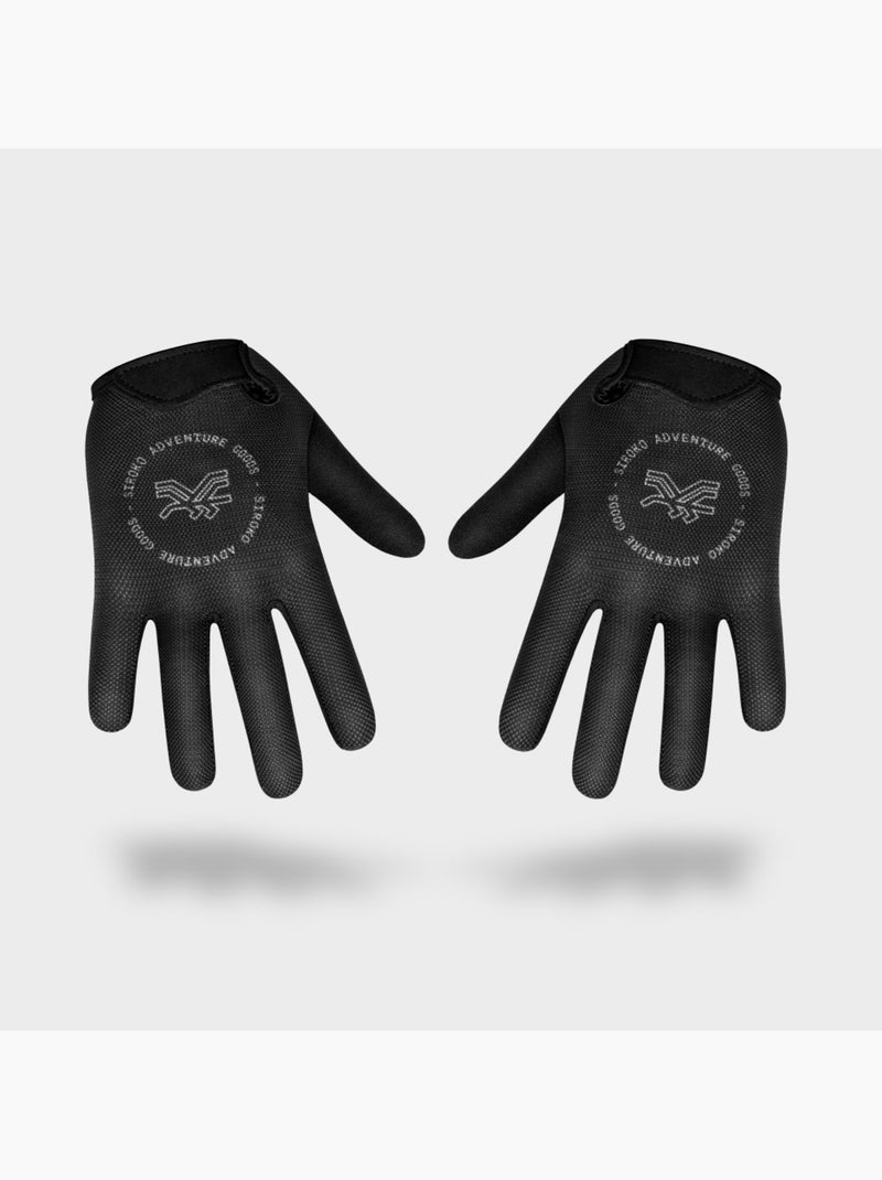 Guantes de gravel ciclismo hombre y mujer frontier Negro - Kiabi