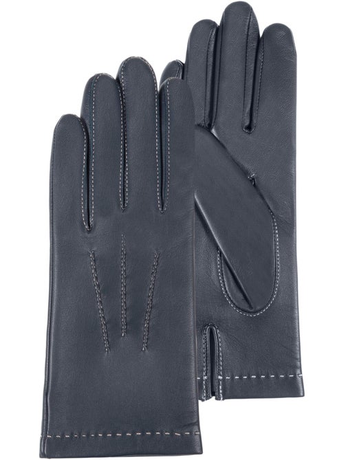 Guantes de piel de cordero plena flor, con forrado de seda, actual y mujer isotoner - Kiabi Guantes de piel de cordero plena flor, con forrado de seda, actual y mujer isotoner - Kiabi