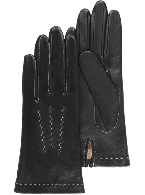 Guantes de piel de cordero plena flor, con forrado de seda, actual y mujer isotoner - Kiabi Guantes de piel de cordero plena flor, con forrado de seda, actual y mujer isotoner - Kiabi