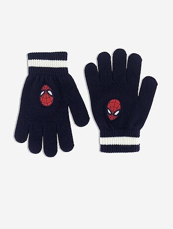 Guantes de punto acanalado 'Spiderman'