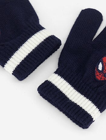 Guantes de punto acanalado 'Spiderman'
