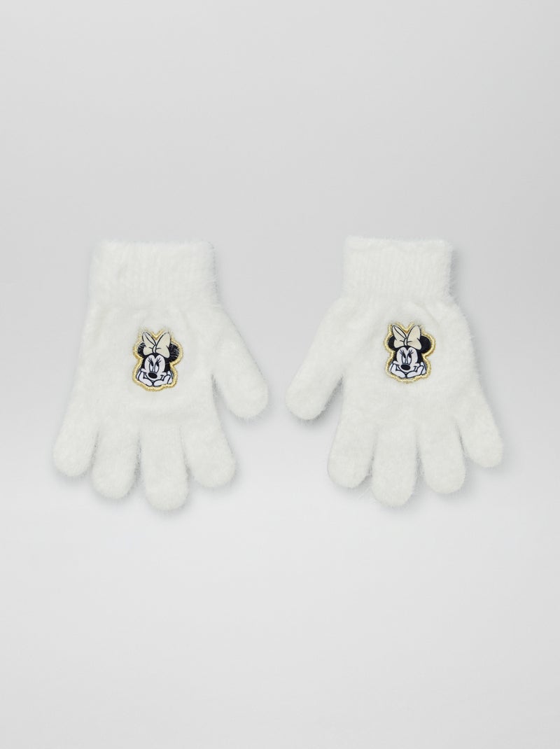 Guantes de punto de pelo 'Minnie' BLANCO - Kiabi