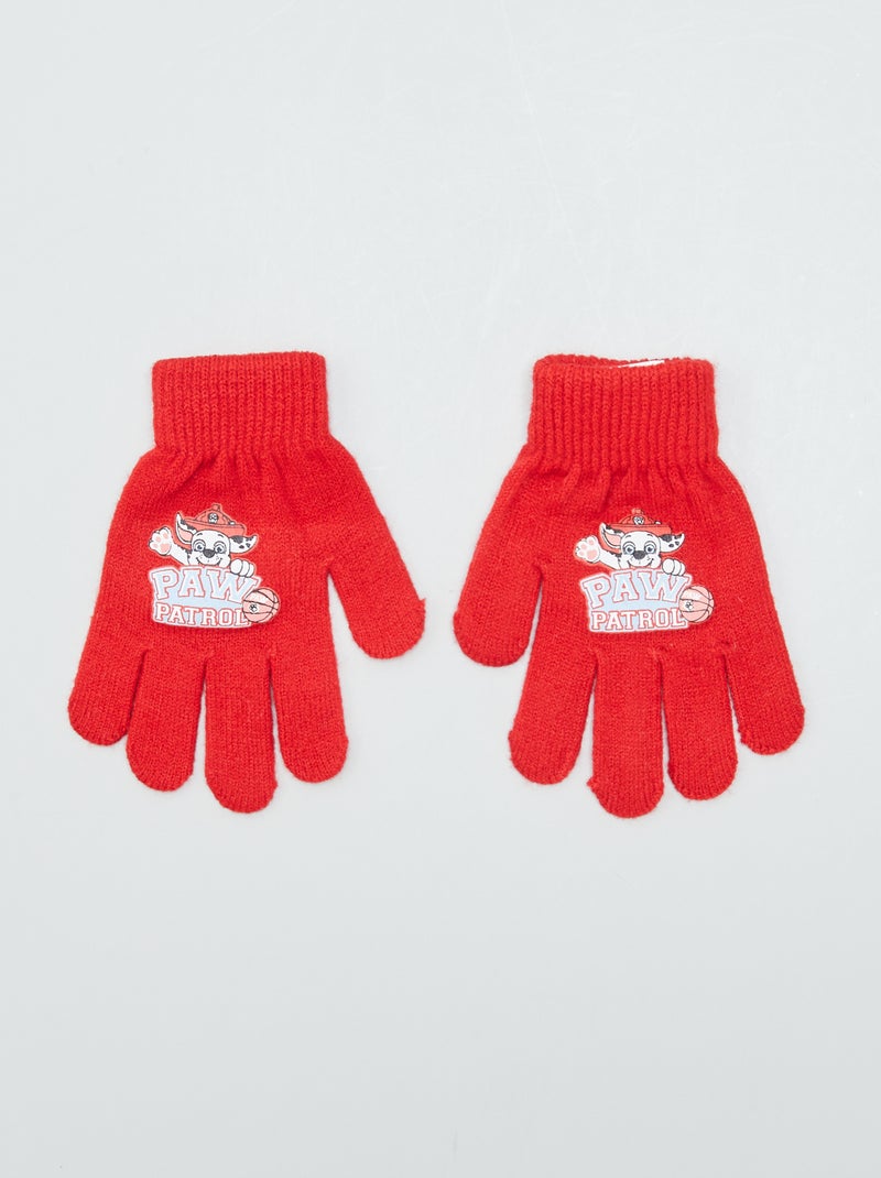 Guantes de punto 'La Patrulla Canina' ROJO - Kiabi