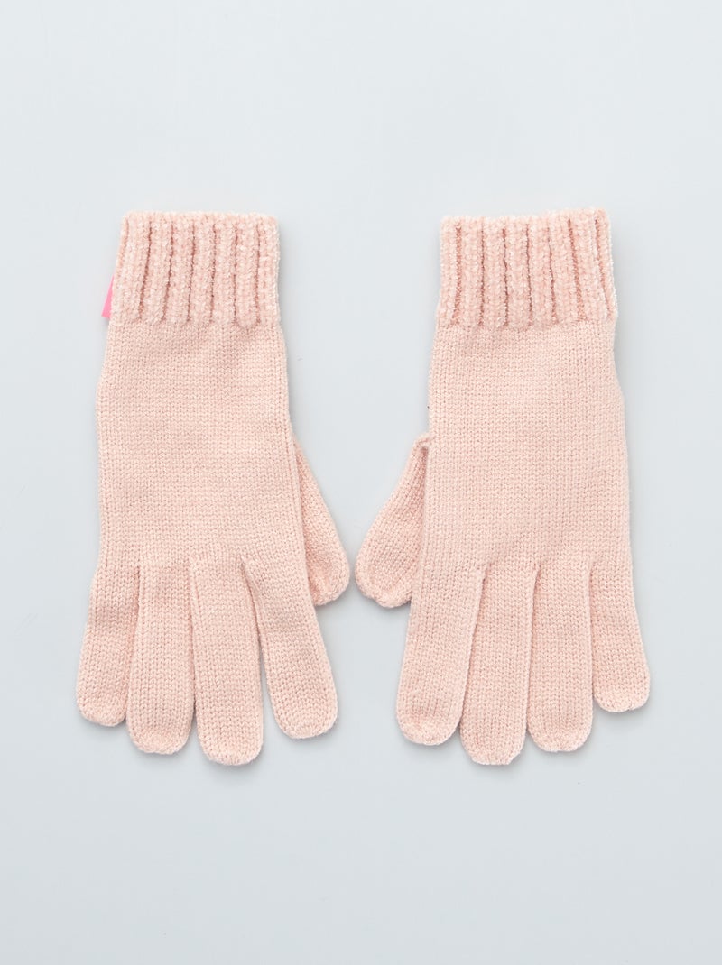 Guantes de punto ROSA - Kiabi
