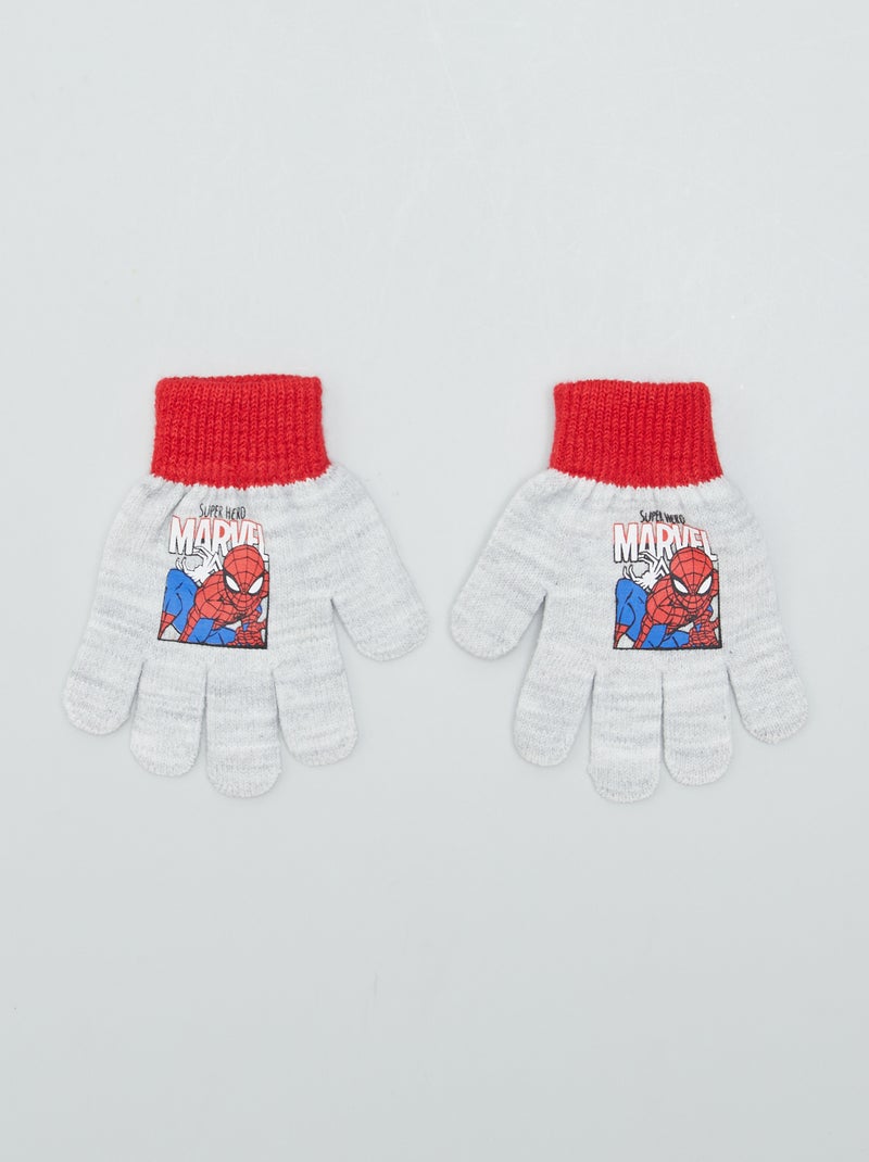 Guantes de punto 'Spider-Man' 'Marvel' GRIS - Kiabi