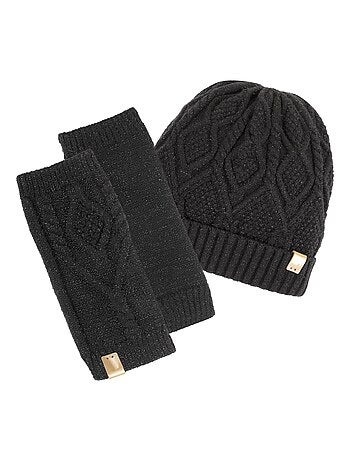 Guantes efecto trenzado mujer Isotoner