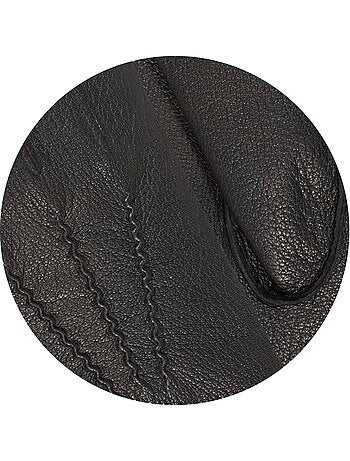 Guantes forrado cálido de cuero de cabra hombre isotoner